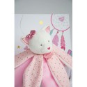 Ours Doudou pétales Chat rose- Attrape-rêves - 26 cm - Doudou Et Compagnie