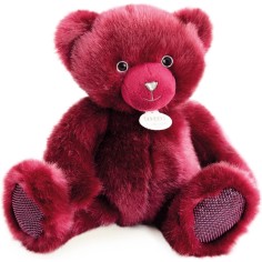 Ours en peluche bois de rose - 30 cm - Doudou Et Compagnie