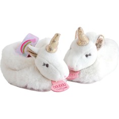 Chaussons hochet Licorne - Doudou Et Compagnie 2