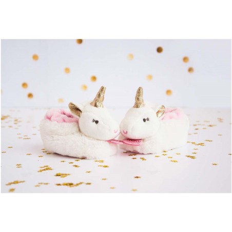 Chaussons hochet Licorne - Doudou Et Compagnie