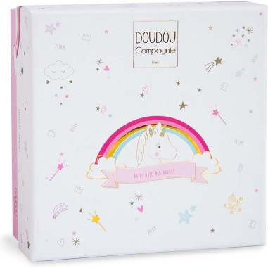 Chaussons hochet Licorne - Doudou Et Compagnie