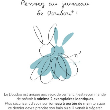 Doudou Lapin de Sucre Vert amande - Doudou Et Compagnie