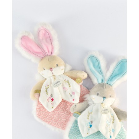Doudou Lapin de Sucre Vert amande - Doudou Et Compagnie