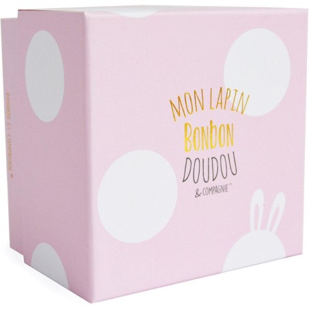 Lapin Bonbon rose 30 cm - Doudou Et Compagnie