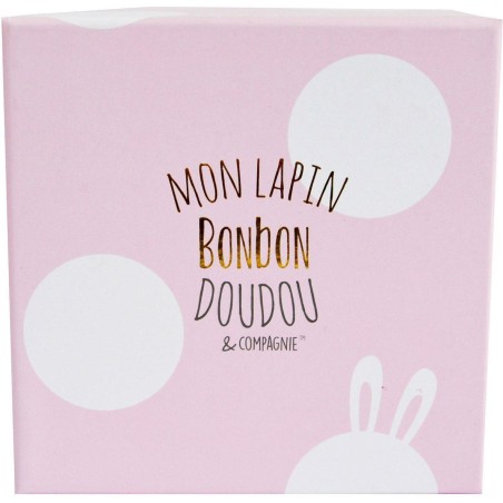 Lapin Bonbon rose 30 cm - Doudou Et Compagnie