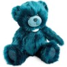 Ours en peluche bleu paon - 40 cm - Doudou Et Compagnie