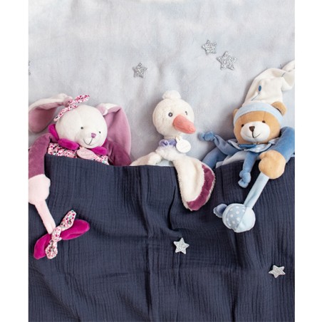 Peluche d'activités Lapin Cerise - Doudou Et Compagnie