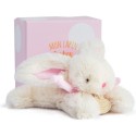 Peluche Lapin Bonbon rose 16 cm Blanc - Doudou Et Compagnie