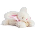 Peluche Lapin Bonbon rose 16 cm Blanc - Doudou Et Compagnie