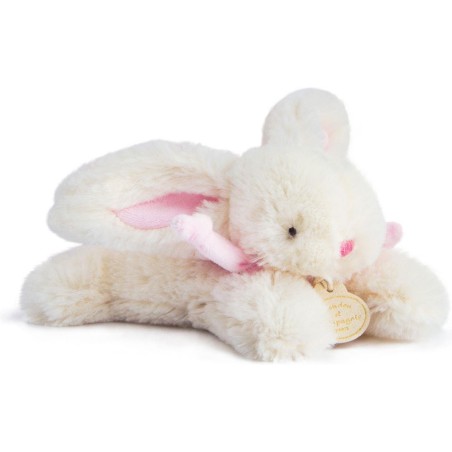 Peluche Lapin Bonbon rose 16 cm - Doudou Et Compagnie
