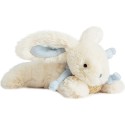 Peluche Lapin Bonbon Bleu Blanc - 20 cm - Doudou Et Compagnie