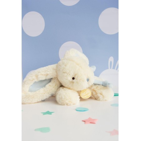 Lapin Bonbon bleu 20 cm - Doudou Et Compagnie