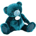 Ours en peluche bleu paon - 37 cm - Doudou Et Compagnie