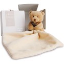 Doudou ours mouchoir Beige - 10 cm - Boite fleur - Doudou Et Compagnie