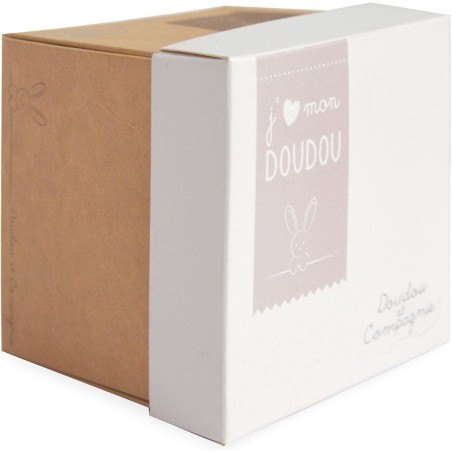 Ours boite fleur - nature - taille 10 cm - Doudou Et Compagnie