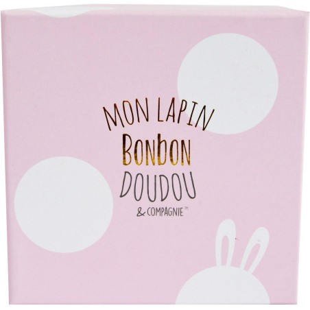 Lapin Bonbon rose 20 cm - Doudou Et Compagnie