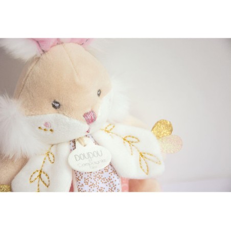 Lapin De Sucre rose Boite a musique - Doudou Et Compagnie