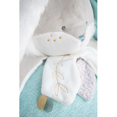 Lapin de sucre amande - range pyjama - taille 38 cm - Doudou Et Compagnie