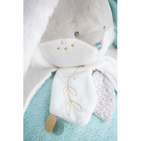Lapin de sucre amande - range pyjama - taille 38 cm - Doudou Et Compagnie