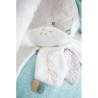 Peluche range pyjama lapin de sucre Vert - 38 cm - Doudou Et Compagnie