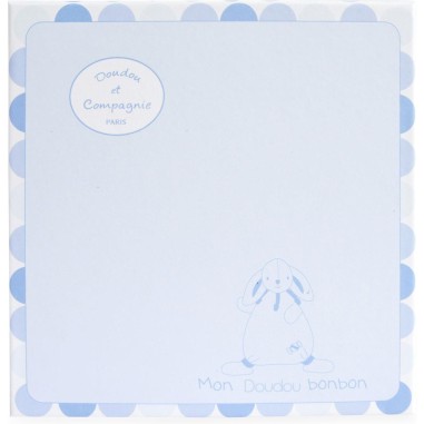 Doudou Lapin Bonbon bleu - Doudou Et Compagnie