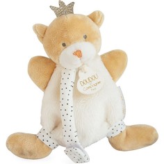 Ours petit roi - doudou avec attache-sucette - taille 15 cm - Doudou Et Compagnie 2