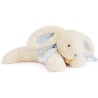 Peluche Lapin Bonbon Bleu Blanc - 30 cm - Doudou Et Compagnie