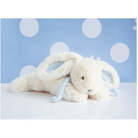 Lapin Bonbon bleu 30 cm - Doudou Et Compagnie