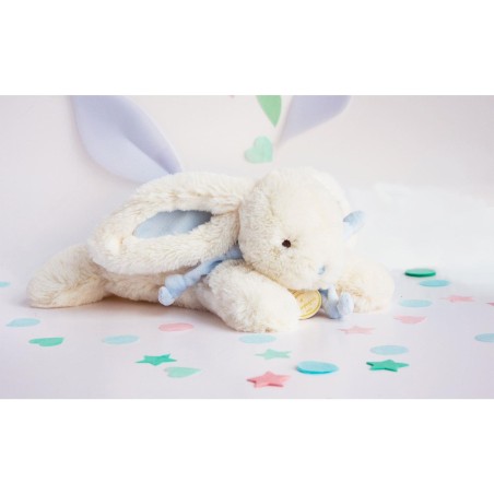 Lapin Bonbon bleu 30 cm - Doudou Et Compagnie