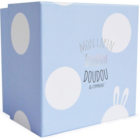 Lapin Bonbon bleu 30 cm - Doudou Et Compagnie