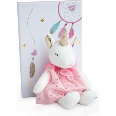 Peluche Licorne 20cm Blanc - Doudou Et Compagnie