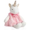 Peluche Licorne 20cm Blanc - Doudou Et Compagnie