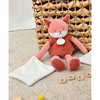 Doudou Renard Rose Mouchoir Sweety 25cm - Cadeau Bébé Naissance - Doudou Et Compagnie