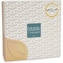 Doudou carré plat abeille Pollen en coton Bio Multicouleur - 25 cm - Doudou Et Compagnie