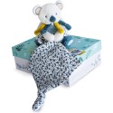 Coffret peluche Koala Yoca avec Doudou Blanc - 15 cm - Doudou Et Compagnie
