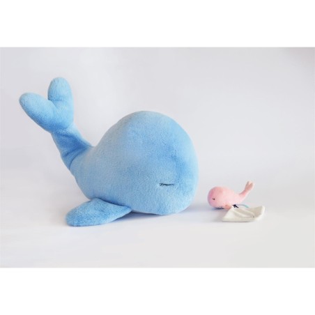 Baleine doudou bebe rose - Doudou Et Compagnie