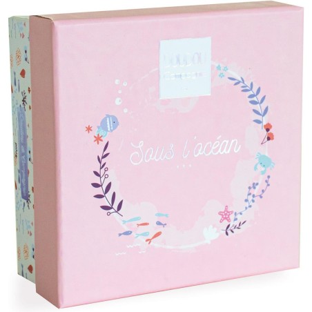 Baleine doudou bebe rose - Doudou Et Compagnie
