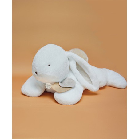 Peluche géante Xxl Lapin beige - Happy Wild - Doudou Et Compagnie