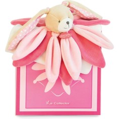 Collector - doudou - lapin rose - taille 28 cm - Doudou Et Compagnie
