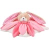 Coffret Doudou lapin pétales Collector rose - 28 cm - Doudou Et Compagnie