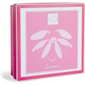 Coffret Doudou lapin pétales Collector rose - 28 cm - Doudou Et Compagnie