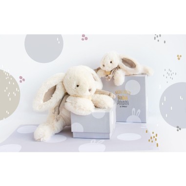 Lapin Bonbon Taupe Gm 30cm - Doudou Et Compagnie
