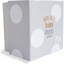 Peluche Lapin Bonbon Taupe Blanc - 30 cm - Doudou Et Compagnie