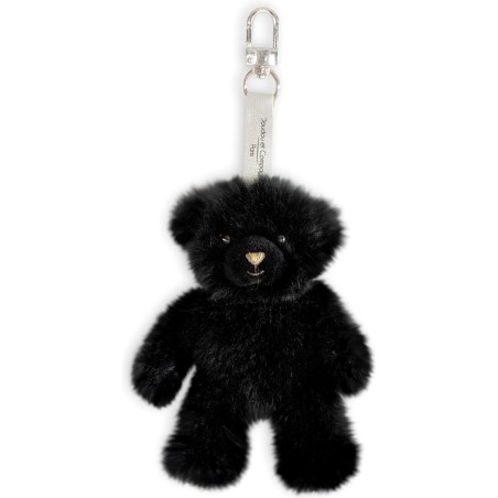 Porte clé ours en peluche bleu noir - Doudou Et Compagnie