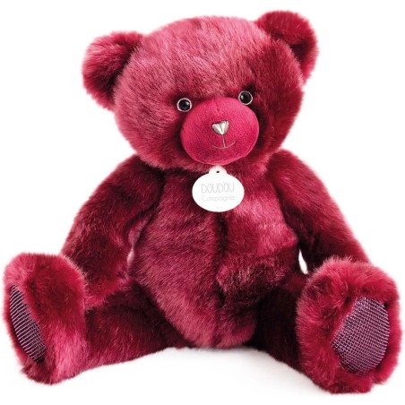 Ours en peluche bois de rose - Collection - Doudou Et Compagnie