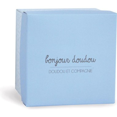 Doudou mouchoir lapin bleu - Doudou Et Compagnie