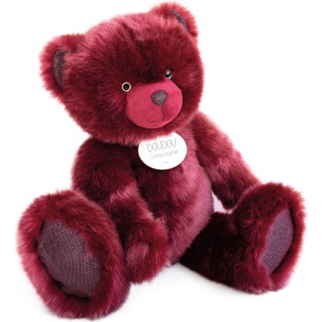 Ours en peluche bois de rose- Collection - Doudou Et Compagnie