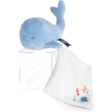 Baleine doudou bebe bleue - Doudou Et Compagnie