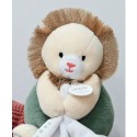 Peluche Lion beige avec doudou mouchoir - 15 cm - Doudou et Compagnie