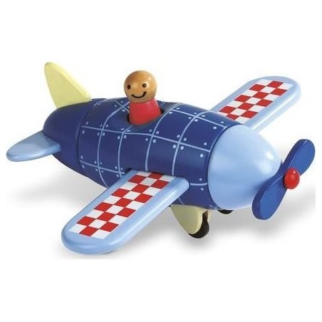 Avion en bois magnétique à assembler